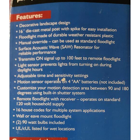 Cooper lighting RFM300W 180 Degree 300W Digital Wireless Motion Security System - Picture 7 of 7